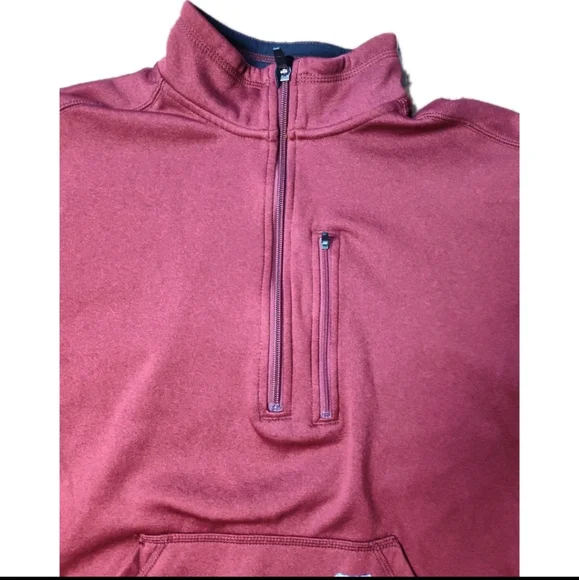 Carhartt Force Extremes Men's 1/2 Zip Pullover Sweatshirt Red Relaxed Fit Large - Picture 5 of 10